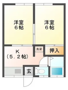 コーポかわばた【1階】の間取り