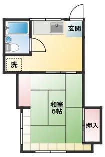 神奈川県横浜市港北区綱島西4【アパート】の間取り