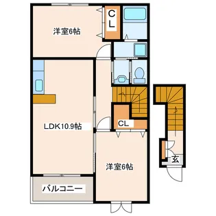 フォルシュI・II【2階】の間取り