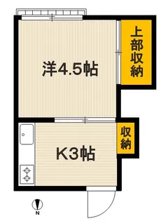 東京都中野区中央3【アパート】の間取り