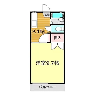 レジデンス荒瀬【2階】の間取り