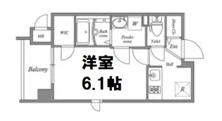 プレサンス心斎橋レヨン【13階】の間取り