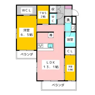 Grandir【2階】の間取り