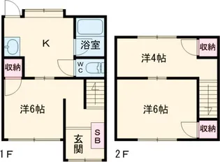 メゾネット川島東の間取り