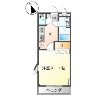 広島県福山市曙町5【アパート】の間取り