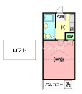 1Kの間取り画像