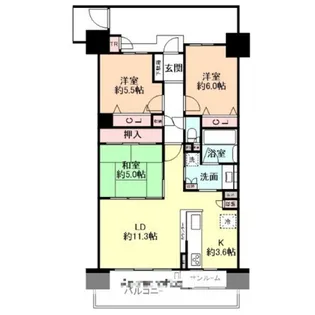 サーパス根塚町【3階】の間取り
