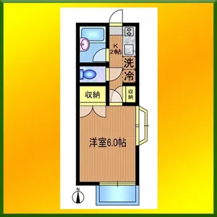 ハイツソレイユ【1階】の間取り