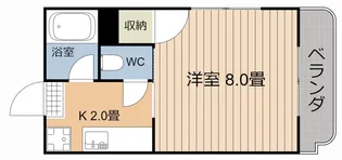 Mハウス唐湊【1階】の間取り