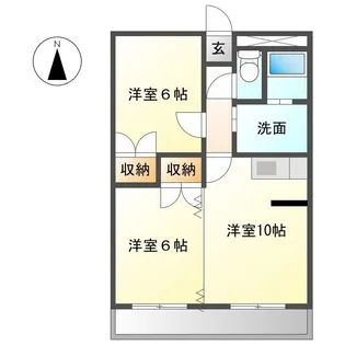 パークハウス梅森【2階】の間取り