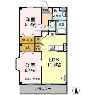 D’クレスト【2階】の間取り