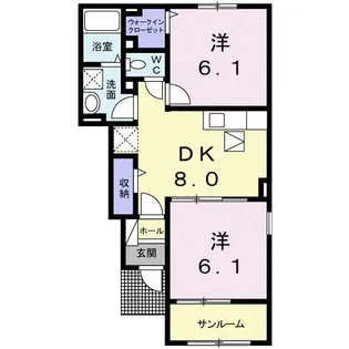アリエッタ【1階】の間取り