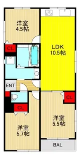 永井マンションA【3階】の間取り