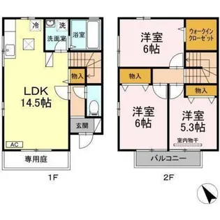 広島県広島市安佐南区川内5【一戸建】の間取り