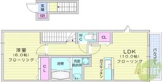 ミールムみなもと2【2階】の間取り
