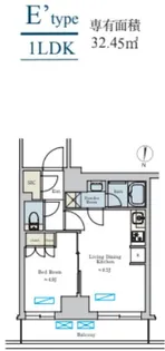 Brillia ist 池尻大橋 ブリリアイスト池尻大橋【2階】の間取り