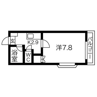 ベルクハイツ陽東【1階】の間取り
