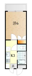 山口県下関市川中豊町2【アパート】の間取り