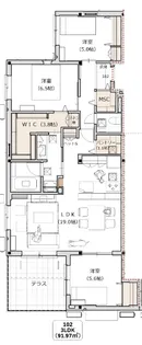 COCOON覚王山【1階】の間取り