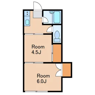 東京都杉並区和田1【アパート】の間取り