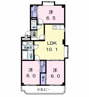 セントラルハイツ【2階】の間取り