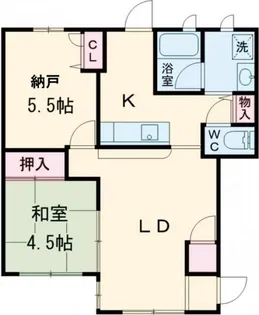 エン・フィールド 大饗【1階】の間取り
