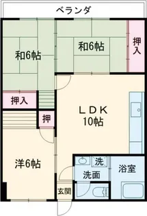 サンビレッジシンエイ【3階】の間取り