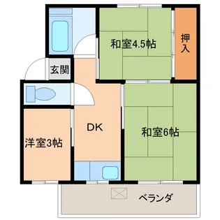 吉岡A棟【4階】の間取り
