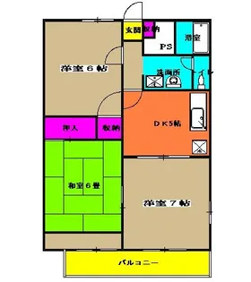 メゾンカルム【1階】の間取り