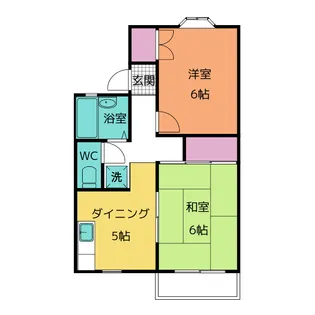 アーバンハイツ B棟【1階】の間取り