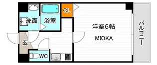 グランパシフィック清水丘【7階】の間取り