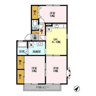 ラフィネF【1階】の間取り