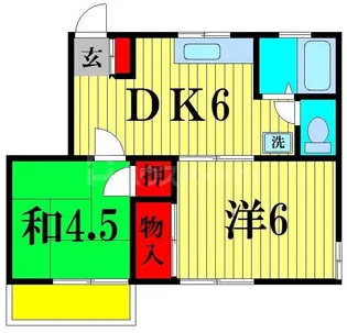 コーポベラーム【2階】の間取り