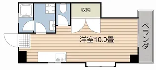 パレス鴨池【3階】の間取り