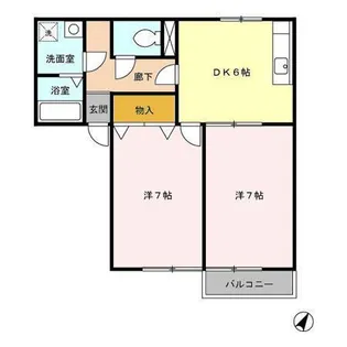 セジュール杉本A【1階】の間取り