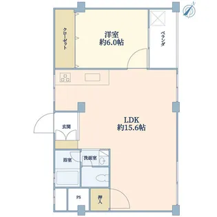 代々木コーポラス【6階】の間取り