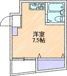 浜町コーポ【2階】の間取り