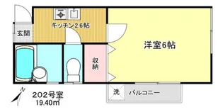 落合アパート【2階】の間取り