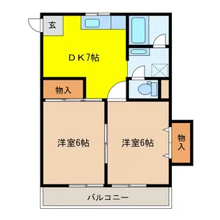 シャトー田崎PART2【2階】の間取り