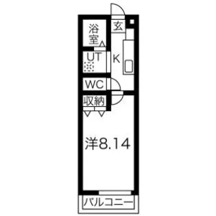 シャトウ清栄【3階】の間取り