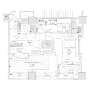 Brillia一番町【3階】の間取り