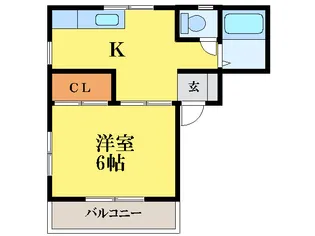 コーポ蛭子【2階】の間取り