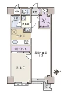 東京都渋谷区神泉町【マンション】の間取り