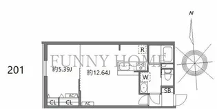 東京都世田谷区上北沢4【マンション】の間取り