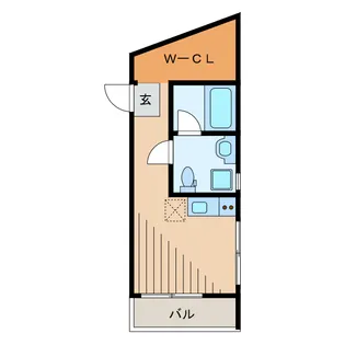 1Rの間取り画像
