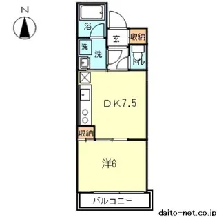 グランバトーM【3階】の間取り