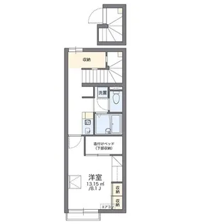 レオパレス中庄東【2階】の間取り