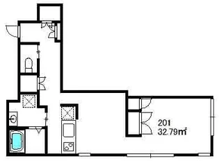 アトリエ・エム・早稲田【2階】の間取り