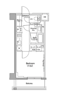 ザ・パークハビオ神泉【1階】の間取り