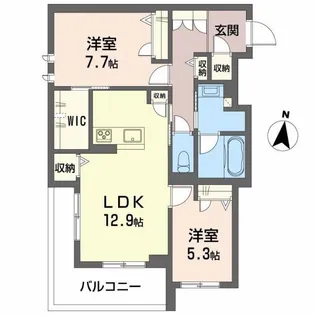 シャーメゾンステージ神明【3階】の間取り